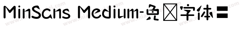 MinSans Medium字体转换